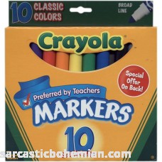 Crayola Classic Colors Broad Line Markers 10 pk 6 Pack B00GTT1MXA